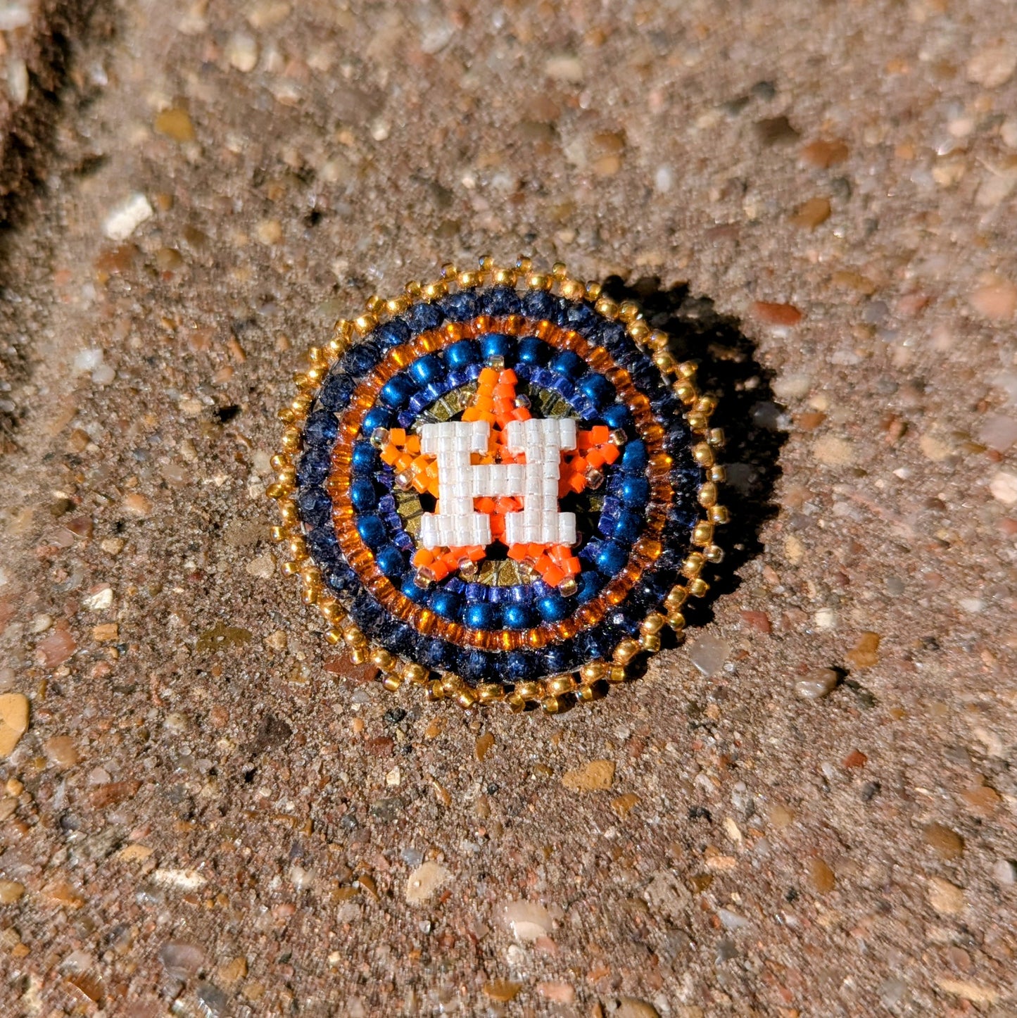Houston Star lapel pins! All one of a kind, with locking bar pin on the back