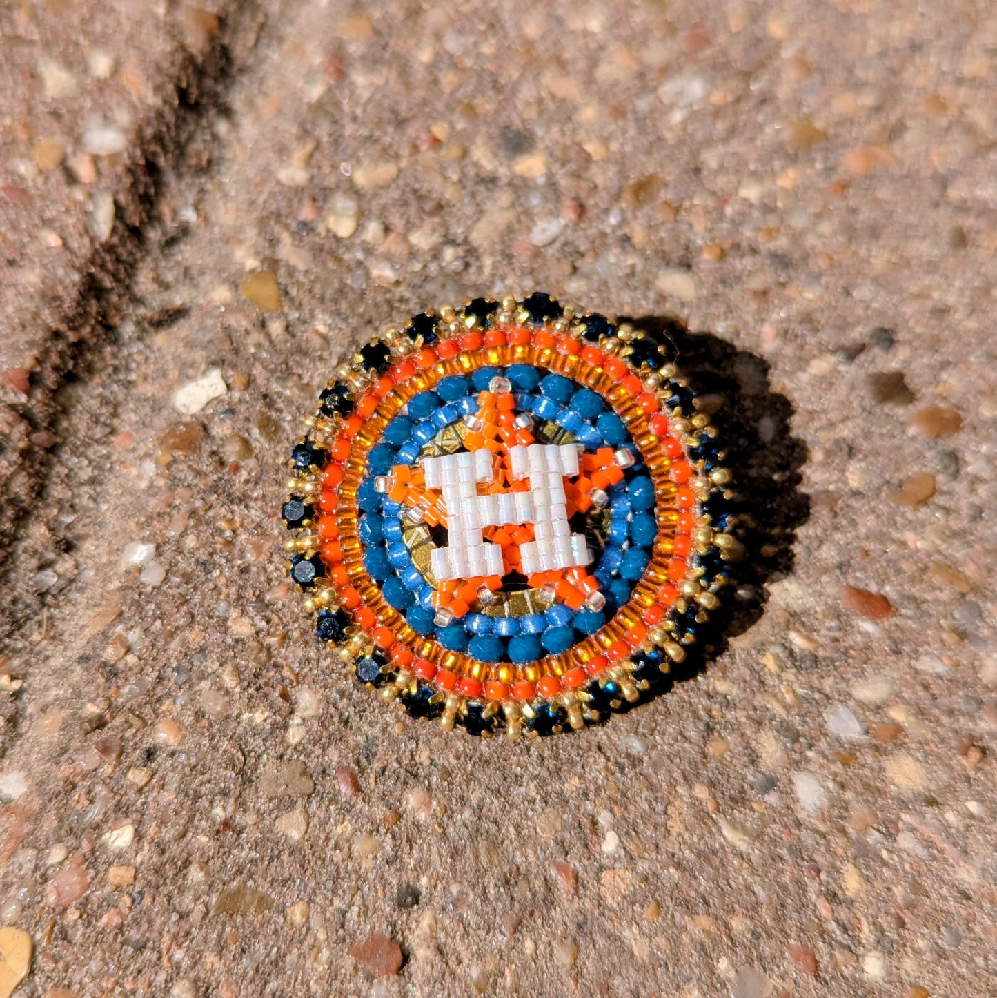 Houston Star lapel pins! All one of a kind, with locking bar pin on the back