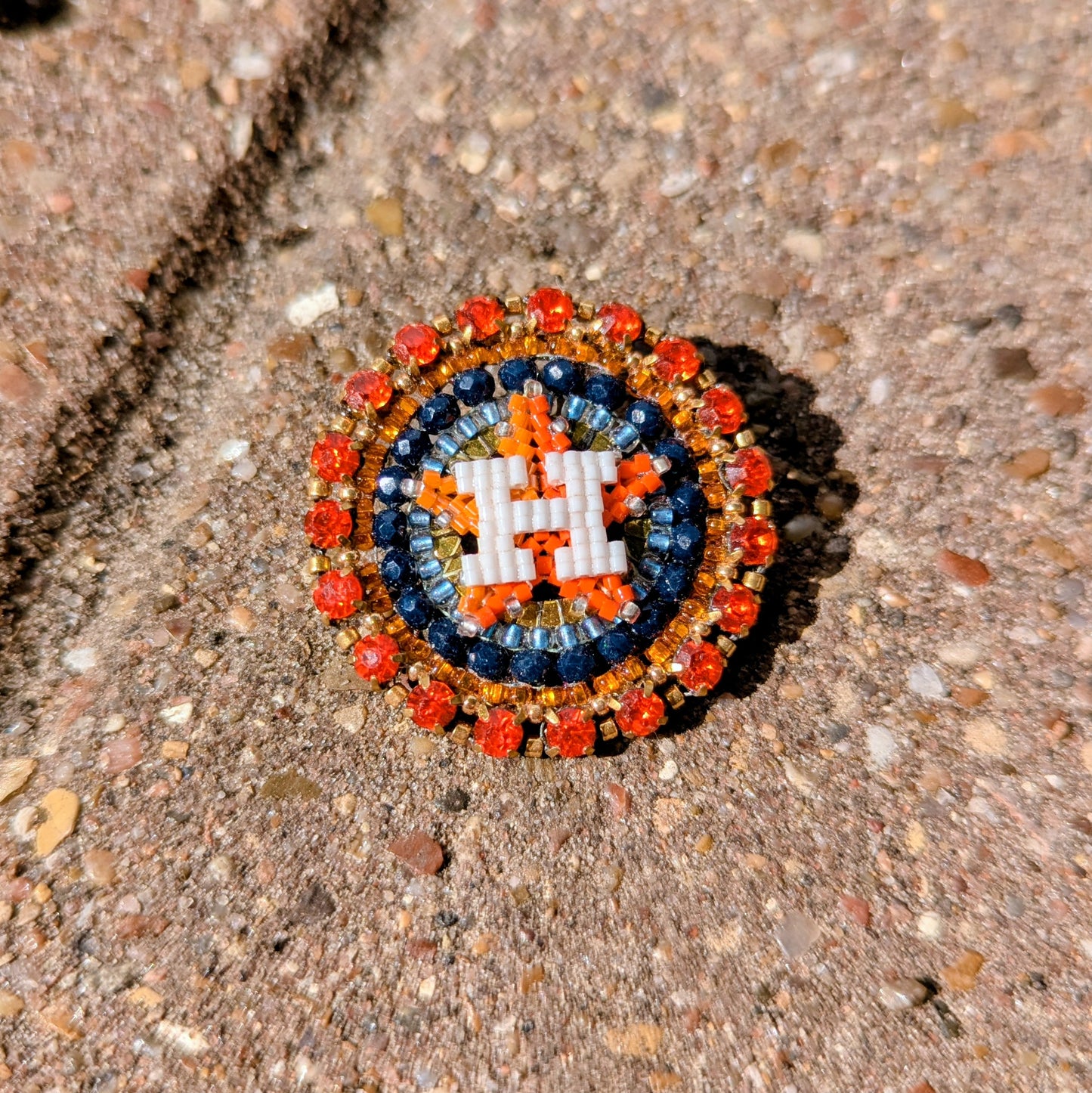 Houston Star lapel pins! All one of a kind, with locking bar pin on the back